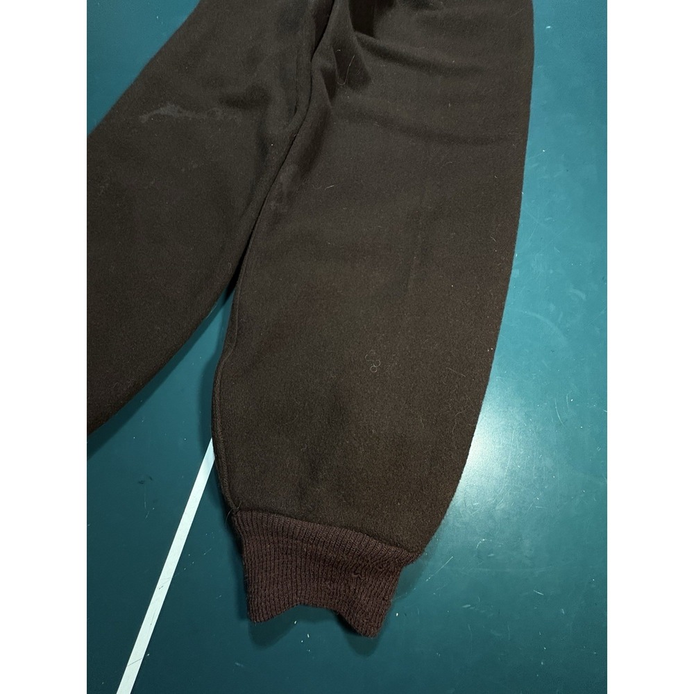 True Vintage 40s Wool Pants Size 28x28 Hunting Military Lined Talon Side Zipper - Picture 12 of 16